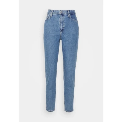 Abbildung von Calvin Klein Jeans MOM JEAN Tapered Fit, Damen, Größe: 24, Denim medium