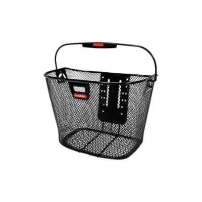 Abbildung von KLICKfix Farradtasche Uni Korb mit Lampenhalter Lenkerkorb, Schwarz, 25 x 35 26 cm