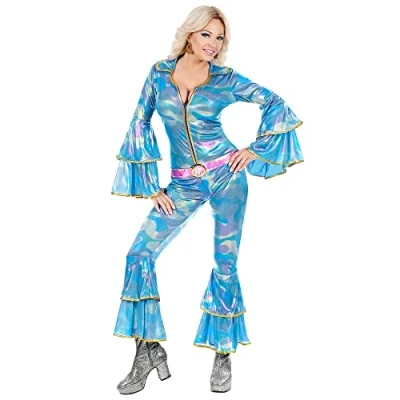Abbildung von W WIDMANN MILANO Party Fashion Kostüm 70er Jahre Disco Style, Overall, Dancing Queen, Einteiler, Bad Taste Outfit, Schlagermove