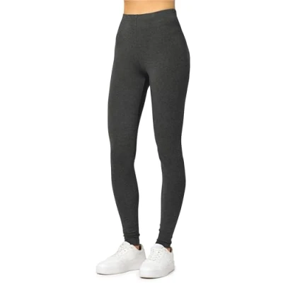 Abbildung von Merry Style Damen Lange Leggings aus Viskose MS10 143 (Dunkelmelange, L)