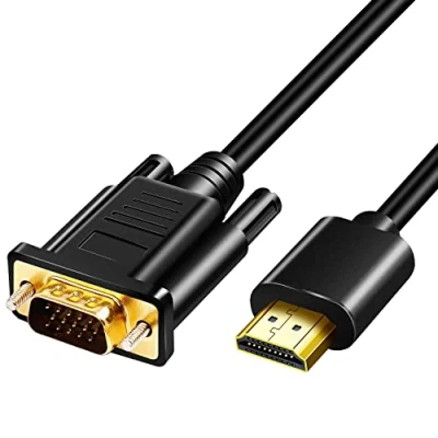 Abbildung von HDMI auf VGA Adapterkabel 3m, Stecker SVGA Video Konverterkabel, 1080P HD vergoldet aktives Monitor DSUB Kabel für Desktop, Laptop, Projektor, HDTV, Raspberry Pi, Roku, Xbox (3 m)