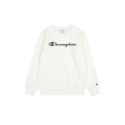 Abbildung von Champion Jungen Legacy Boy Big Logo Sweatshirt Sweatshirt, White (WW001),