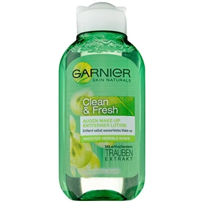 Abbildung von Garnier Augen Make Up Entferner / Abschminkmittel, Entfernt selbst wasserfestes Up, Mit Trauben Extrakt, Augenärztlich getestet, Skin Naturals, 1 x 125 ml