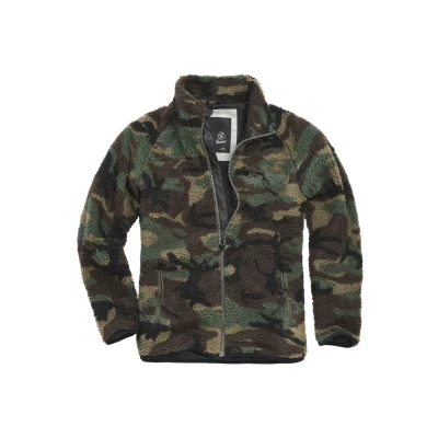 Abbildung von Brandit Teddy Fleecejacke, Herren, Größe: Medium, Woodland
