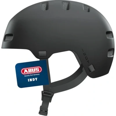 Abbildung von ABUS Fahrradhelm INDY Dirt Helm für Dirt, Skate, Slope und MTB mit optimierter Stoßdämpfung Jugendliche Erwachsene Größe L, Schwarz