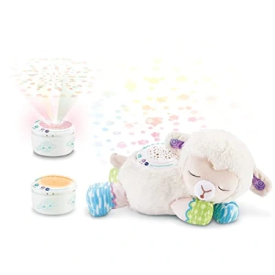 Abbildung von Vtech Baby 3 in 1 Sternenlicht Schäfchen Kuschelige Spieluhr Einschlafhilfe mit Licht Projektor, Musik und Geräuschen Für Kinder ab der Geburt