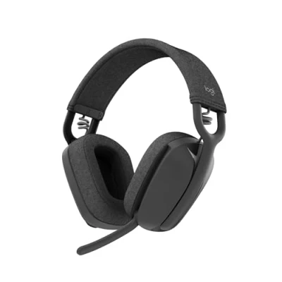 Abbildung von Logitech Zone Vibe 100 Leichte, kabellose Over Ear Kopfhörer mit geräuschunterdrückendem Mikrofon, Multipoint Bluetooth Headset, Funktioniert Teams, Google Meet, Zoom, Mac/PC Graphit