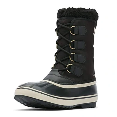 Abbildung von Sorel 1964 PAC NYLON WATERPROOF Schneestiefel für Herren, Schwarz (Black x Ancient Fossil), 44 EU