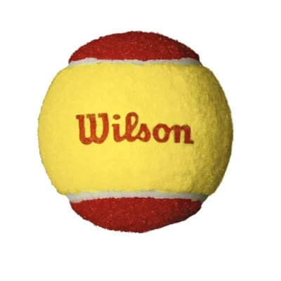 Abbildung von Wilson Tennisbälle Starter Red für Kinder, gelb/rot, 3er Pack, WRT137001, 6