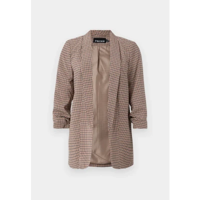 Abbildung von Pieces Pcbosella Printed Blazer, Damen, Größe: Small, Silver mink aop:houndstooth