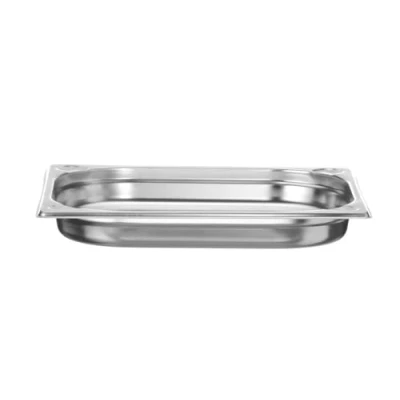 Abbildung von HENDI Gastronormbehälter, Temperaturbeständig von 40 bis 300C, Heissluftöfen Kühl und Tiefkühlschränken Chafing Dishes Bain Marie, Stapelbar, 2L, GN 1/2, 325x265x(H)40mm, Edelstahl