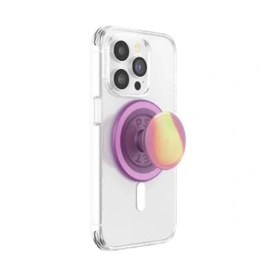 Abbildung von PopSockets: PopGrip Round für MagSafe Inklusive Adapterring Ausziehbarer Sockel und Griff mit einem Austauschbarem Top Smartphones Hüllen Aurange
