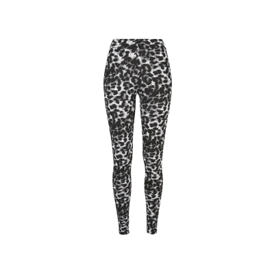 Abbildung von Urban Classics SOFT AOP Leggings Hosen, Damen, Größe: XS, Blackleo