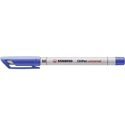 Abbildung von Folienstift STABILO OHPen universal wasserlöslich medium 10er Pack blau