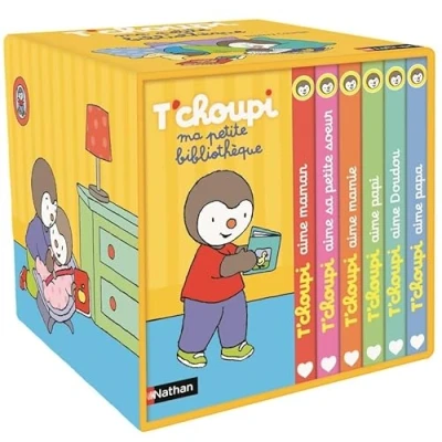 Abbildung von Ma petite bibliothèque T&#039;choupi: Contient 6 livres : T&#039;choupi aime maman ; papa sa soeur mamie papi; doudou