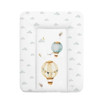 Abbildung von Ceba Baby® weiche Wickelauflage 50x70 cm Baby Wickelunterlage Wickeltischauflage für Junge und Mädchen Wasserdicht, abwaschbar OEKO TEX® Standard 100 Made in EU Luftballons