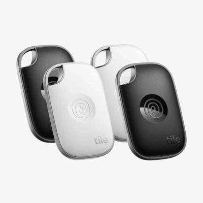 Abbildung von Tile by Life360 Pro (2024) Leistungsstarker Bluetooth Tracker, Schlüssel und Gegenstandsfinder für Schlüssel, Taschen mehr. iOS &amp; Android kompatibel. Handy Finder. 4er Pack (Schwarz/Weiß)