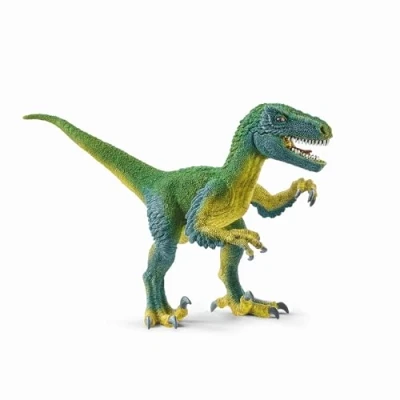 Abbildung von schleich DINOSAURS 14585 Realistische Velociraptor Dino Figur mit Beweglichem Kiefer Detailliertes Prähistorisches Dinosaurier Spielzeug Spielerisches Lernen ab 4 Jahre