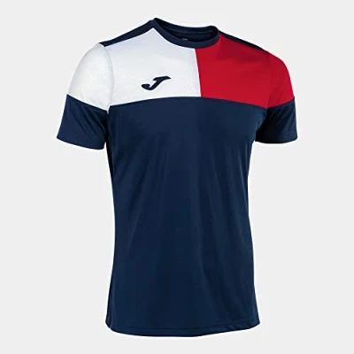 Abbildung von Joma Kurzarmshirt Mann Crew V Marineblau rot Weiss