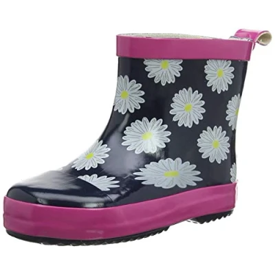 Abbildung von Playshoes Jungen Mädchen Gummistiefel Halbschaft Regenstiefel, Margeriten, 20 EU