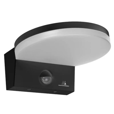 Abbildung von Maclean MCE344 LED Wandleuchte mit PIR Bewegungssensor und Dämmerungssensor, 15W 1560lm Wandlampe IP65 Wasserdicht Außenlampe 4000K Neutralweiß, für Außen Innenbereich (Schwarz)