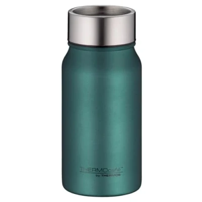 Abbildung von THERMOcafé by THERMOS TC DRINKING MUG green mat 0,35l, Thermobecher Edelstahl, Isolierbecher, Kaffeebecher to go, auslaufsicher, 8 Stunden heiß 16 kalt, spülmaschinenfest, BPA frei