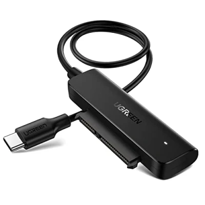 Abbildung von UGREEN USB C SATA Adapter für 2,5 Zoll SSD und HDD Festplatten 3.1 auf III Typ Kabel Thunderbolt 3 kompatibel UASP Unterstützung MacBook Pro, Air, Mac Mini usw