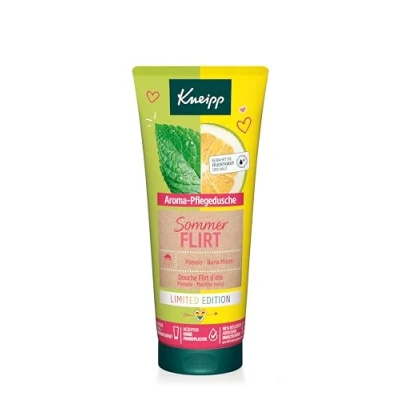 Abbildung von Kneipp Aroma Pflegedusche Sommerflirt Limited Edition Duschgel mit Extrakten aus Pomelo &amp; Nana Minze Die pflanzliche Pflegeformel verbessert das Hautgefühl während nach dem Duschen 200ml