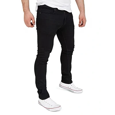 Abbildung von WOTEGA Justin Herren Slim Fit Jeanshosen Stretch Jeans Hosen Herrenjeans für Männer, Schwarz (Black Meteorite 194008), W33/L34
