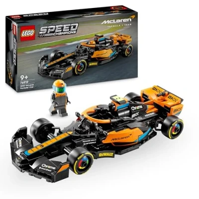 Abbildung von Lego Speed Champions McLaren Formel 1 Rennwagen 2023, Spielzeug für Kinder ab 9 Jahren, Jungen und Mädchen, die gerne selbstständig Spielen, baubares Fahrzeugmodell, Kinderzimmer Dekoration 76919