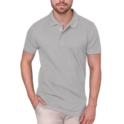 Abbildung von HRM Herren Heavy Stretch M Polohemd, Sand, XL