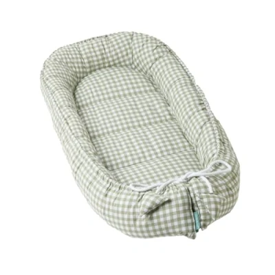 Abbildung von molis&amp;co Babynest 100% Baumwolle (Oeko TEX) Babynestchen Neugeborene Ideal als Reisebett, Kuschelnest Geeignet &amp; Cradle Reducer 90 x 50 cm Mint Tea