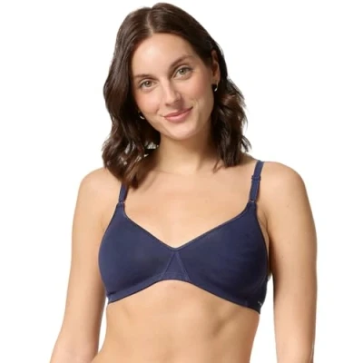 Abbildung von Nur Die Baumwoll BH bügelloser doppellagiger Softcup Bra weich bequem unsichtbar nahtlos unter der Kleidung Damen