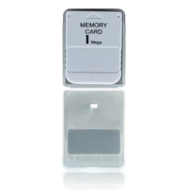 Abbildung von WICAREYO 1MB Speicherkarte für Playstation One PS1 Konsole 1 Mega Weiß