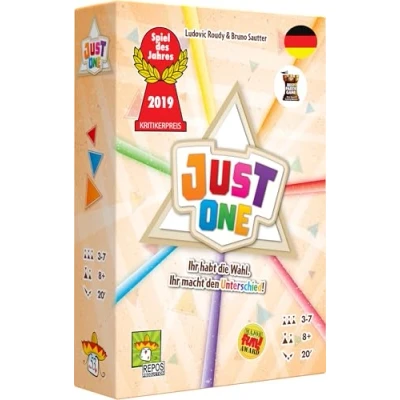 Abbildung von Repos Production, Just One, Grundspiel, Partyspiel, Spiel des Jahres 2019, 3 7 Spieler, Ab 8+ Jahren, 20+ Minuten, Deutsch