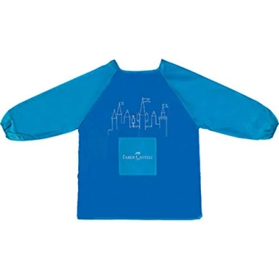 Abbildung von FABER CASTELL 201203 Kinder Malschürze, blau, Einheitsgröße, 1 Stück