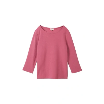 Abbildung von TOM Tailor Langarmshirt, Damen, Größe: Medium, Pink velvet