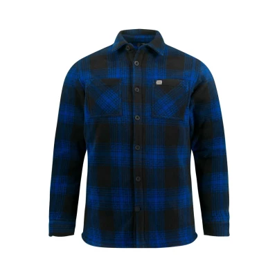Abbildung von JP1880 Workwear Langarm KARO Leichte Jacke, Herren, Größe: 3XL, Cobalt blue