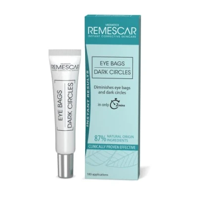Abbildung von Remescar Tränensäcke &amp; Augenringe Eye Bags Dark Circles 8 ml Augencreme für Unteraugenbeutel und zum Entfernen von Beuteln unter den Augen sofortige Behandlung Augensäcke, 180 Anwendungen