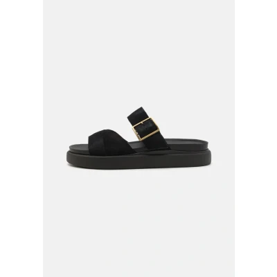 Abbildung von Clarks Aristella Pantolette flach, Damen, Größe: 38, Black Schuhe