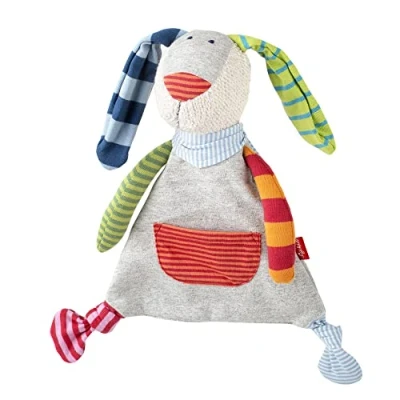 Abbildung von SIGIKID 41274 Schnuffeltuch Hase Ringeldingel Mädchen und Jungen Babyspielzeug empfohlen ab Geburt mehrfarbig