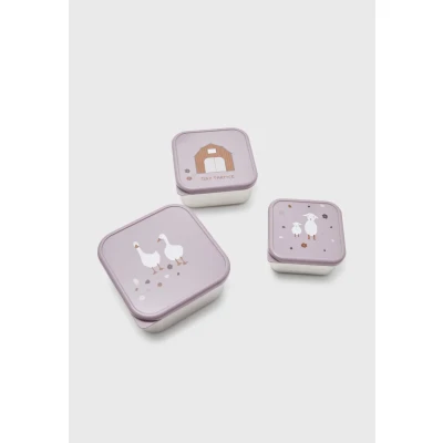 Abbildung von Lässig Snackbox SET Brotdose für Kinder, Größe: One Size, Lilac