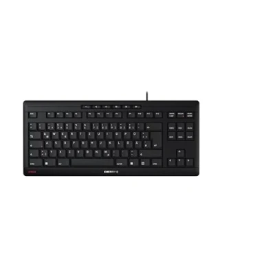Abbildung von CHERRY STREAM KEYBOARD TKL, Kabelgebundene Tastatur ohne Nummernblock, Deutsches Layout (QWERTZ), Leiser Tastenanschlag, Einzigartiges Tippgefühl, Schwarz
