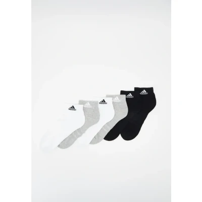 Abbildung von adidas Performance Ankle Unisex 6 PACK Sportsocken, Größe: 34 36, Medium grey heather/white/black