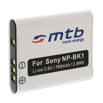 Abbildung von Ersatz Akku NP BK1 kompatibel mit Sony Cyber Shot DSC S750, S780, S950, S980... (Siehe Liste)