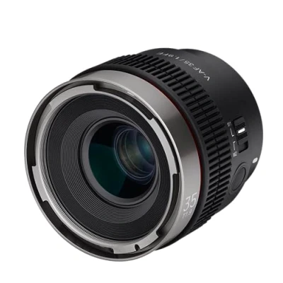 Abbildung von Samyang V AF 35mm T1,9 FE für Sony E, Videoobjektiv, Auto Fokus Objektiv, Cine Lens 8K Unterstützung, Custom Switch und Button
