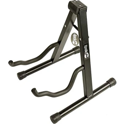 Abbildung von Rockjam Universal Portable A Frame Gitarrenständer für Akustikgitarre, E Gitarren und Bassgitarre