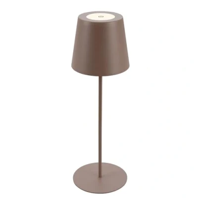 Abbildung von BRILONER LED Tischlampe kabellos mit Touch, dimmbar in Stufen, höhenverstellbar, Nachttischlampe, Leselampe, Lampe, Campinglampe, Tischleuchte, Akku Outdoor 36x10,5 cm, Umbrasand