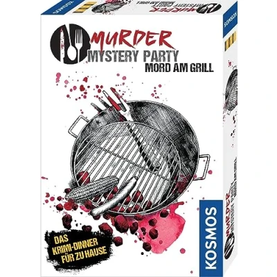 Abbildung von KOSMOS 695118 Murder Mystery Party Mord am Grill, Das Krimi Dinner für zu Hause, Komplett Set genau 6 8 Personen ab 16 Jahren, Partyspiel