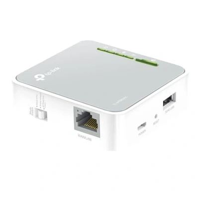 Abbildung von TP Link TL WR902AC AC750 WLAN Nano Router (433Mbit/s (5GHz) +300Mbit/s (2,4GHz) (tragbar, Accesspoint, TV Adapter, Repeater, Router, Client, Media, FTP Server), weiß/grau